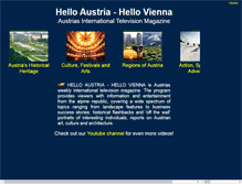 Tablet Screenshot of hello-austria.com